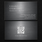 Luxury Metallic QR Code 名刺