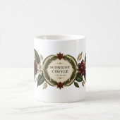 Luxury Midnight Coffee Botanical Mug – Elegant Caf コーヒーマグカップ (中央)