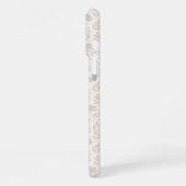 Luxury Minimal Botanical Pattern iPhoneケース (左側面)