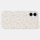 Luxury Minimal Botanical Pattern iPhoneケース (裏面横)