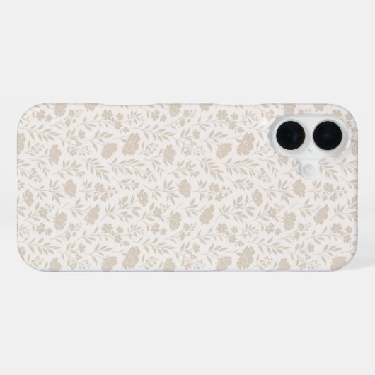 Luxury Minimal Botanical Pattern iPhoneケース (裏面横)