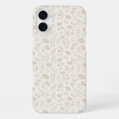 Luxury Minimal Botanical Pattern iPhoneケース (裏面)