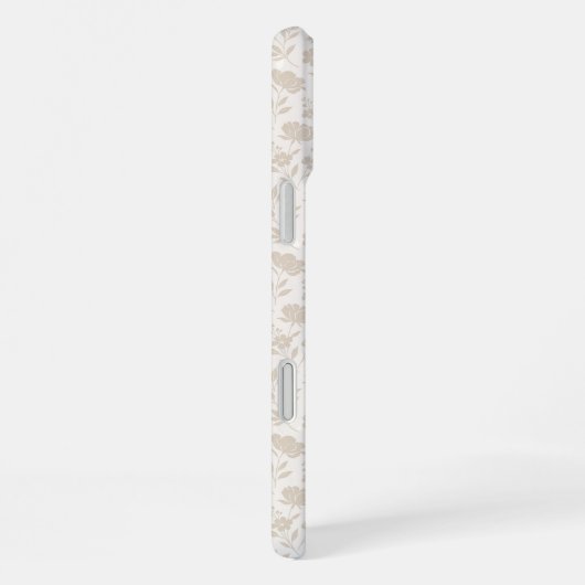 Luxury Minimal Botanical Pattern iPhoneケース (右側面)
