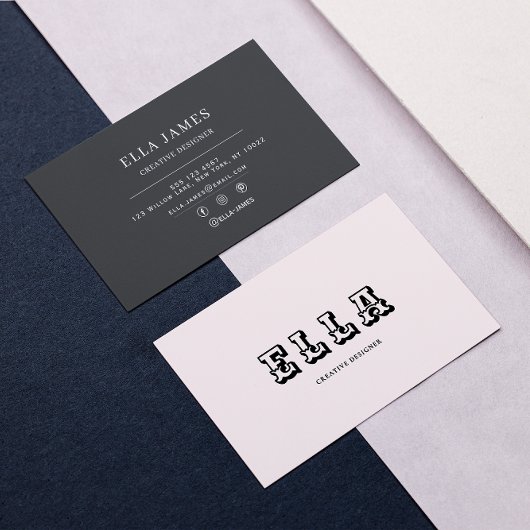 Luxury Minimal Business Card for Professionals 名刺