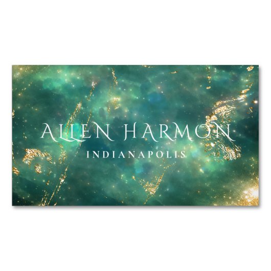 Luxury Minimal Custom Family Name | 5-Minute Edit マグネット名刺 (正面)