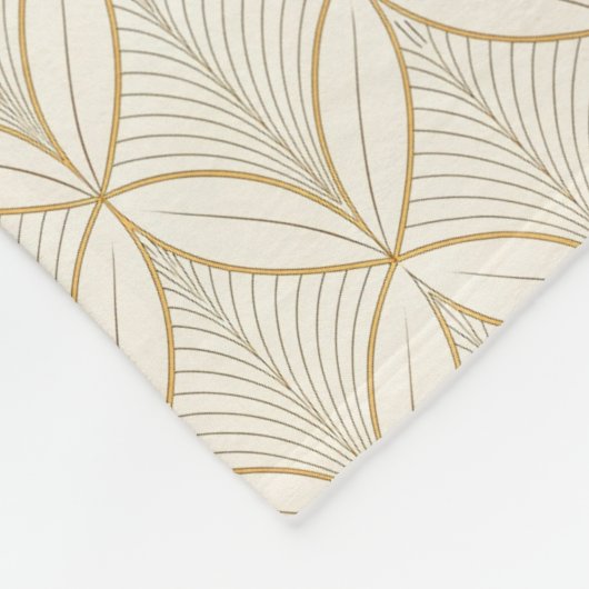 Luxury Minimal Geometric Seamless Pattern フリースブランケット (角)