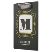 Luxury minimal Modern monogram クリップボード (左)