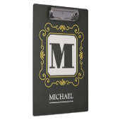 Luxury minimal Modern monogram クリップボード (右)