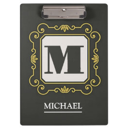 Luxury minimal Modern monogram クリップボード