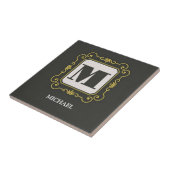 Luxury minimal Modern monogram タイル (側面)