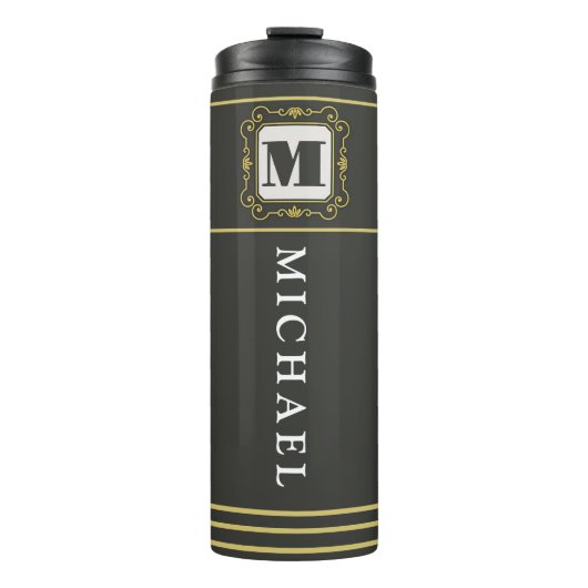 Luxury minimal Modern monogram タンブラー (正面)