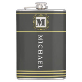 Luxury minimal Modern monogram フラスク
