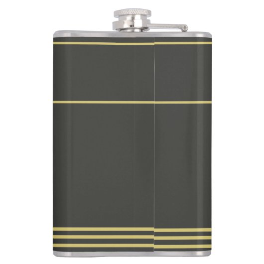 Luxury minimal Modern monogram フラスク (裏面)