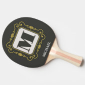 Luxury minimal Modern monogram 卓球ラケット (横)