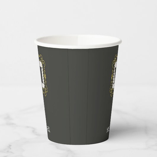 Luxury minimal Modern monogram 紙コップ (左)