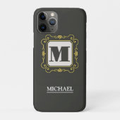 Luxury minimal Modern monogram Case-Mate iPhoneケース (裏)