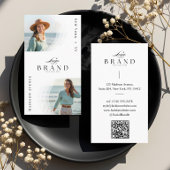 Luxury Minimal Modern Professional 2 Photo Logo 名刺