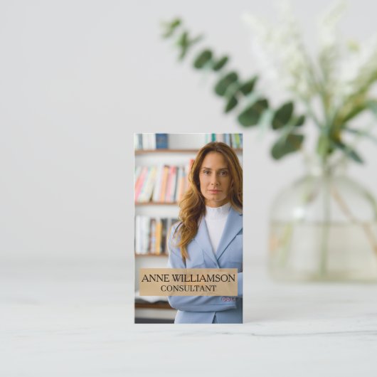 Luxury Minimal Modern Professional Photo Business 名刺 (スタンド正面)