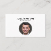 Luxury Minimalist Black Real Estate Photo  名刺 (正面)