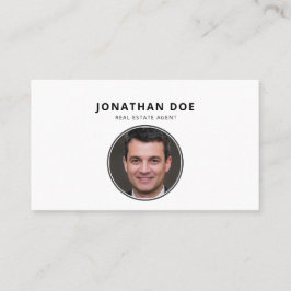 Luxury Minimalist Black Real Estate Photo  名刺