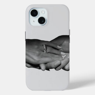 Luxury Minimalist Couple Ring Hands iPhone 15 Case 15ケース