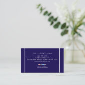 Luxury Minimalist Ivory Boutique Business Card 名刺 (スタンド正面)