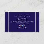 Luxury Minimalist Ivory Boutique Business Card 名刺 (正面)