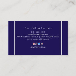 Luxury Minimalist Ivory Boutique Business Card 名刺