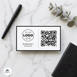 Luxury Minimalist QR Executive Design 名刺