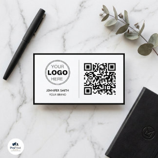 Luxury Minimalist QR Executive Design 名刺