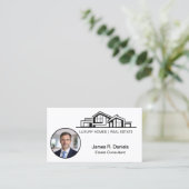 Luxury Minimalist Real Estate Chic Professional 名刺 (スタンド正面)