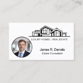 Luxury Minimalist Real Estate Chic Professional 名刺 (正面)