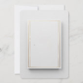 Luxury Minimalist Wedding Invitation Elegant Gold  招待状 (裏面)