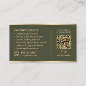 Luxury Mobile Notary Attorney グリーンクレスト法律事務所 名刺 (裏面)