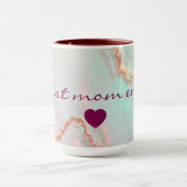 Luxury Modern Blush Pink Soft Mint Gold Collection マグカップ (中央)