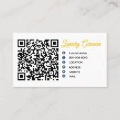 Luxury Modern Custom QR Code Beauty Business Card 名刺 (裏面)