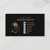 Luxury Modern Custom QR Code Beauty Business Card 名刺 (裏面)