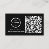 Luxury Modern Custom QR Code Beauty Business Card 名刺 (正面)