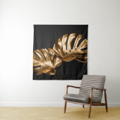 Luxury modern design gold polygon background 3d re タペストリー (インサイチュ)