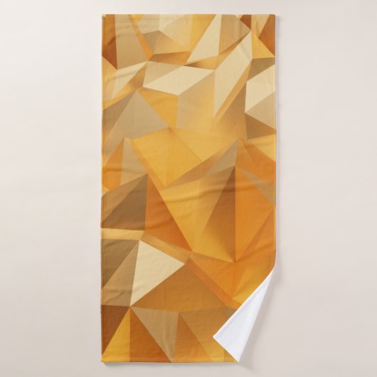 Luxury modern design gold polygon background 3d re バスタオル (バスタオル)