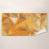 Luxury modern design gold polygon background 3d re バスタオル (バスタオル)