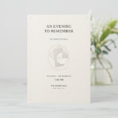 Luxury Modern Editorial Invitation Template 招待状 (スタンド正面)