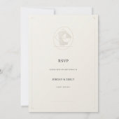Luxury Modern Editorial Invitation Template 招待状 (裏面)