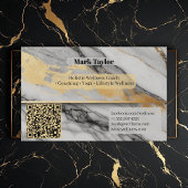 Luxury Modern Holistic Wellness Coach Alcohol Ink  名刺