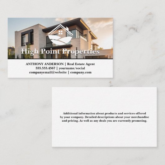 Luxury Modern Property | Real Estate 名刺 (正面/裏面)