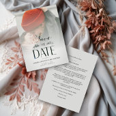 Luxury Modern Transparency Wedding Photo Script セーブザデート