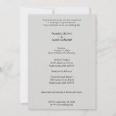 Luxury Modern Transparency Wedding Photo Script 招待状 (裏面)