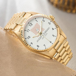 Luxury Monogram Elegant Initials Couple Names 腕時計