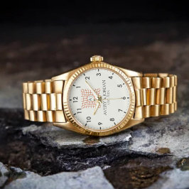 Luxury Monogram Elegant Initials Couple Names 腕時計