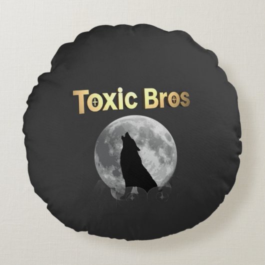 Luxury Moon Round Pillow, Toxic Bros Signature ラウンドクッション (正面)